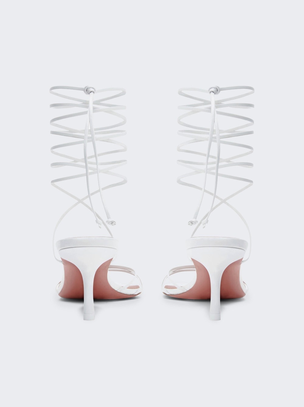 Lori Lace Up Sandal White Nappa Leather - 4