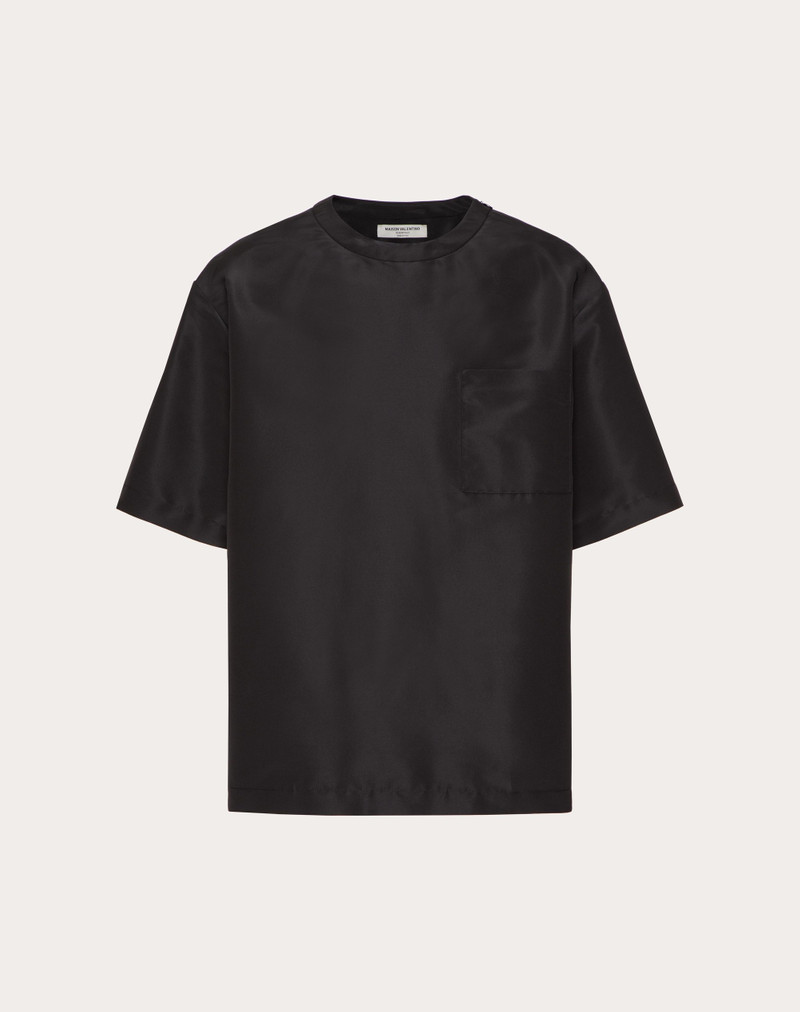 SILK FAILLE CREWNECK T-SHIRT 1