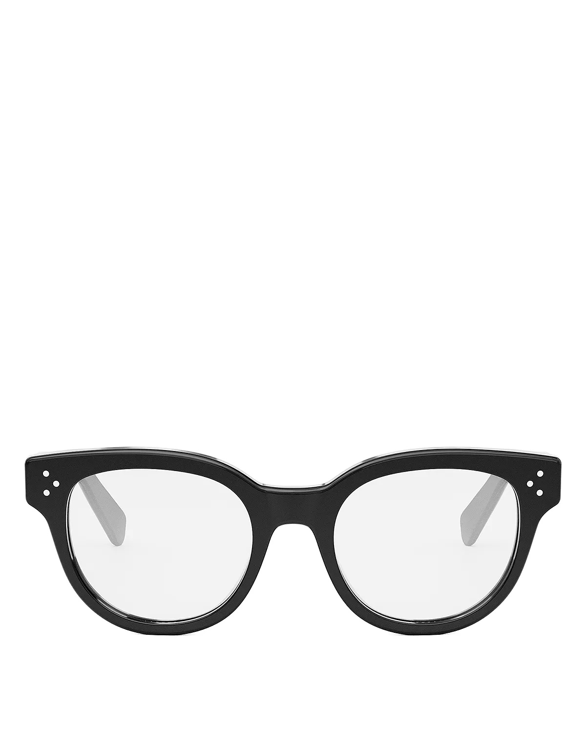 Bold 3 Dots Round Eyeglasses, 53mm - 2