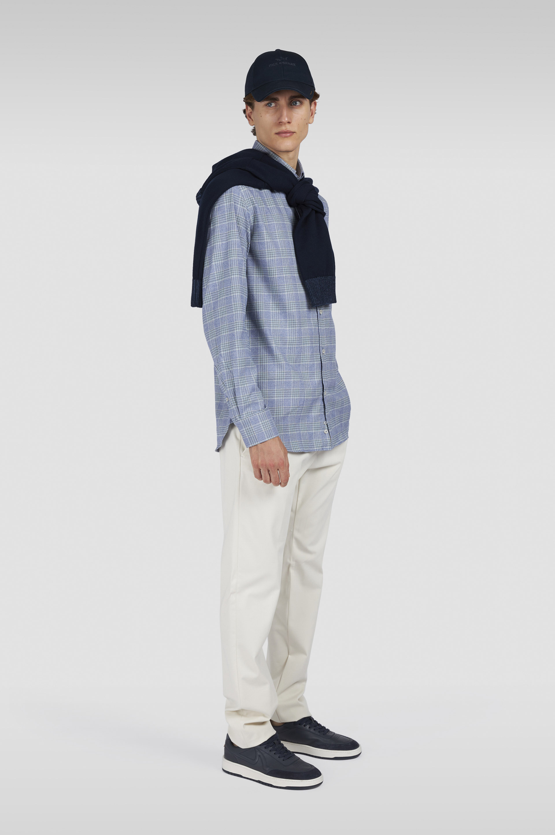 X-SOFT COTTON SHIRT WITH CHECKERED PATTERN - 2