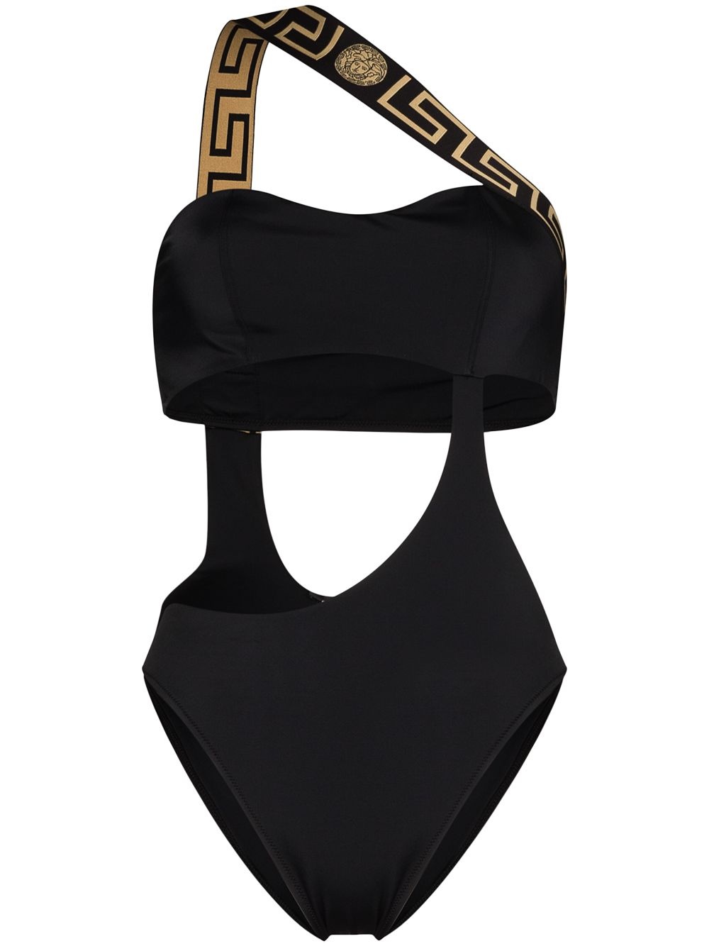 cut-out Grecca detail swimsuit - 1