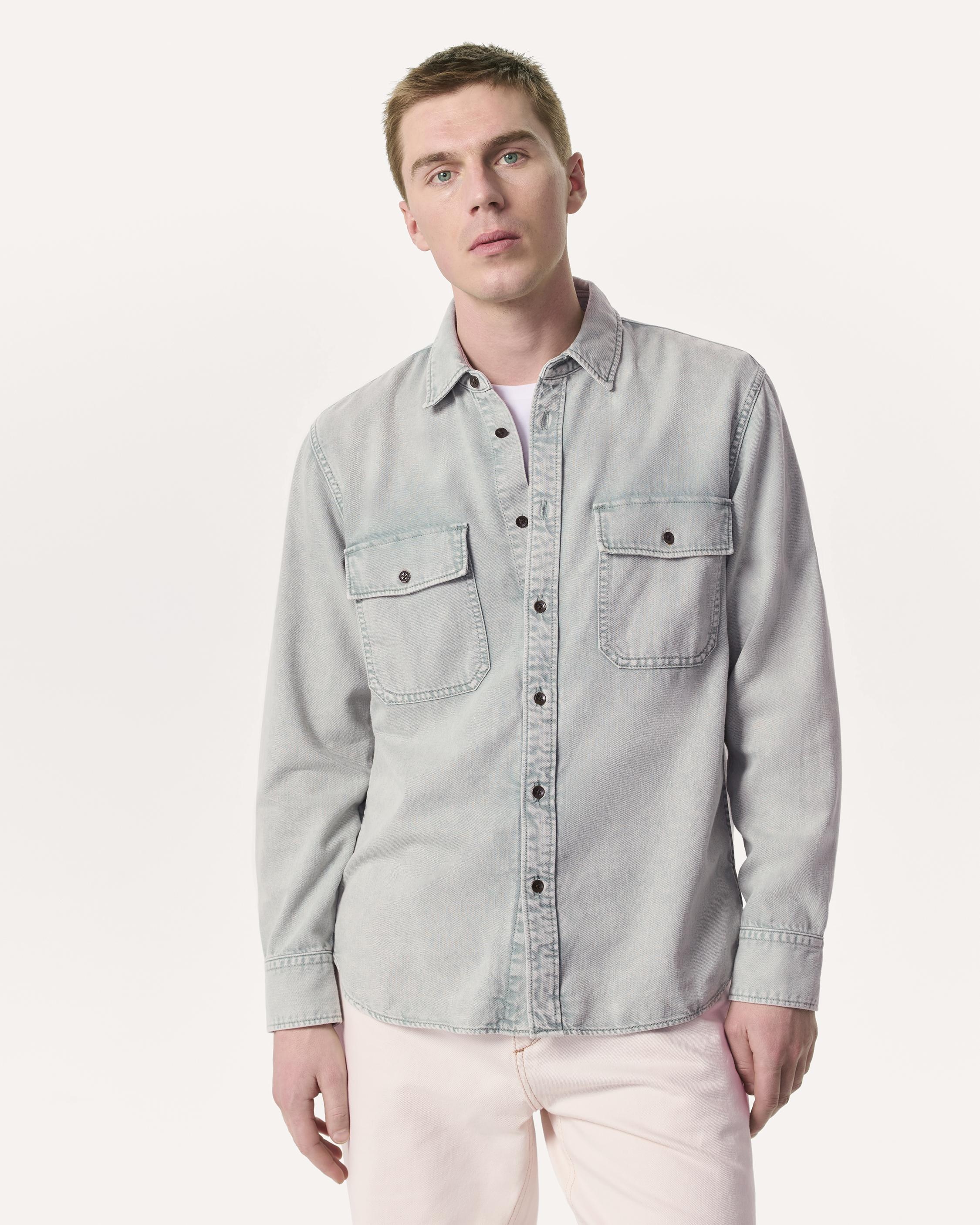 Relaxed Fit Featherweight Denim CPO Overshirt
Featherweight Denim - 2