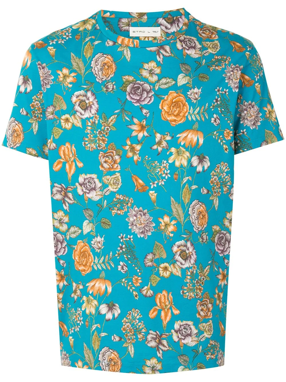 floral print t-shirt - 1