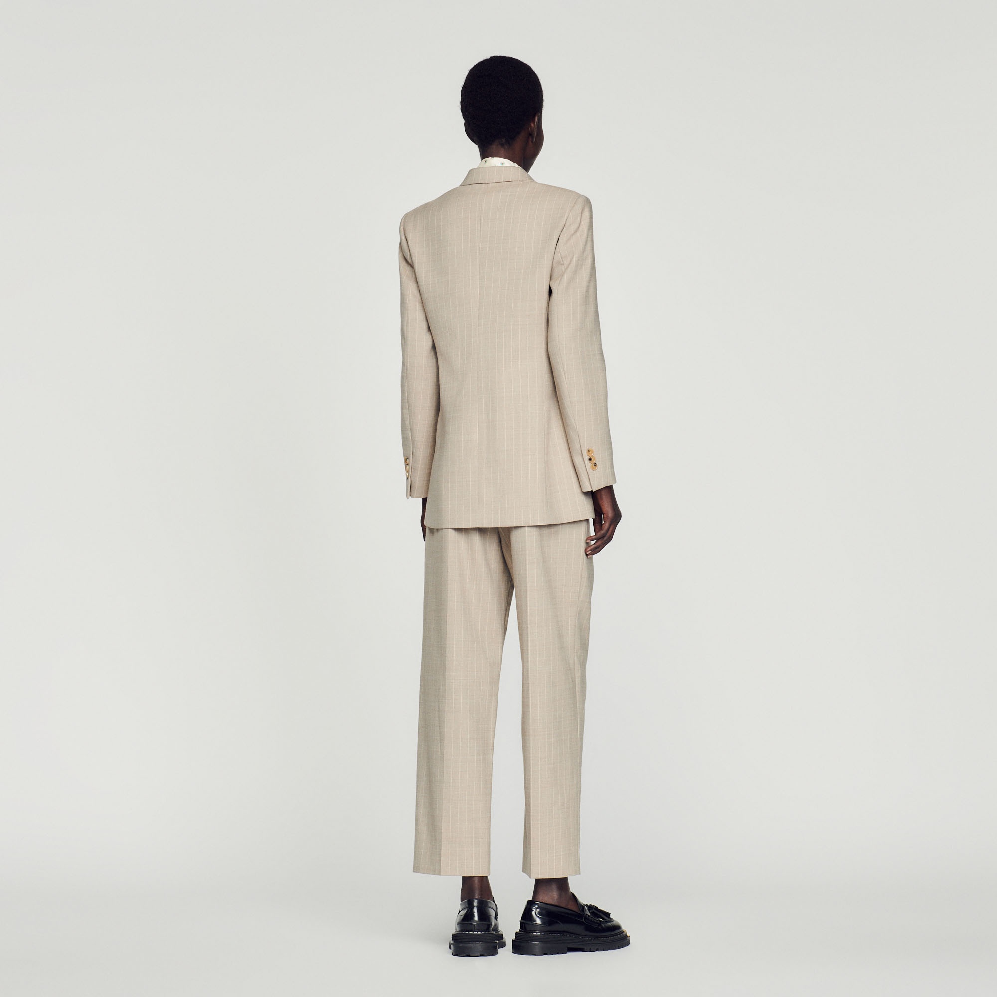 Tailored pinstripe jacket - 6