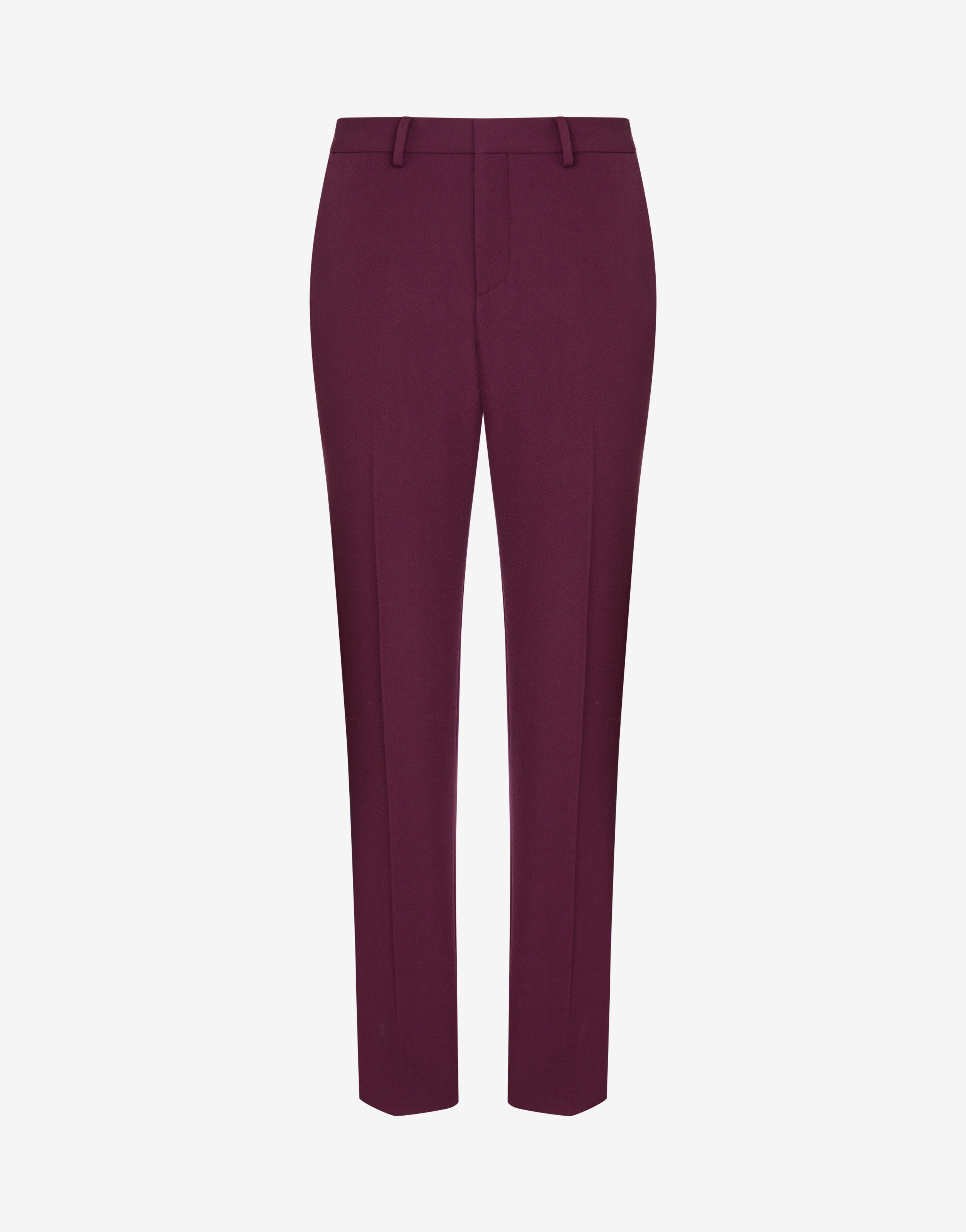 GRAIN DE POUDRE WOOL TROUSERS - 1