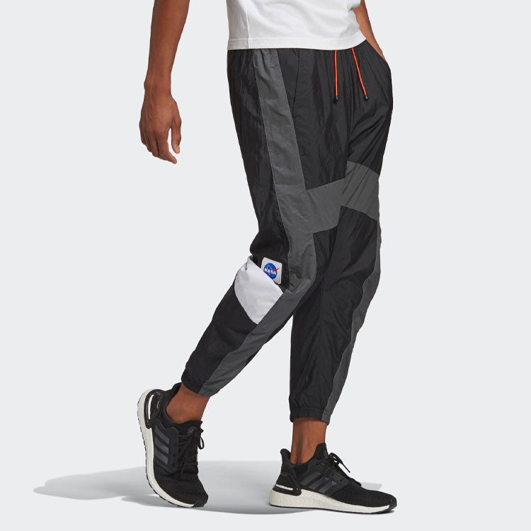 adidas M SPC Pant Colorblock Casual Loose Sports Bundle Feet Long Pants Black GQ2225 - 3