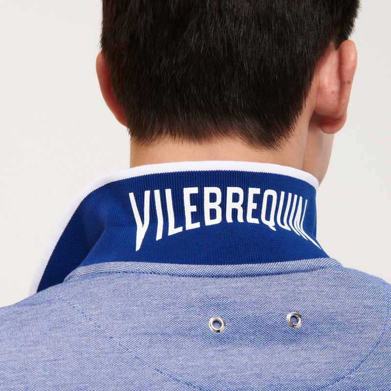 Men Changing Cotton Pique Polo Shirt Solid 5