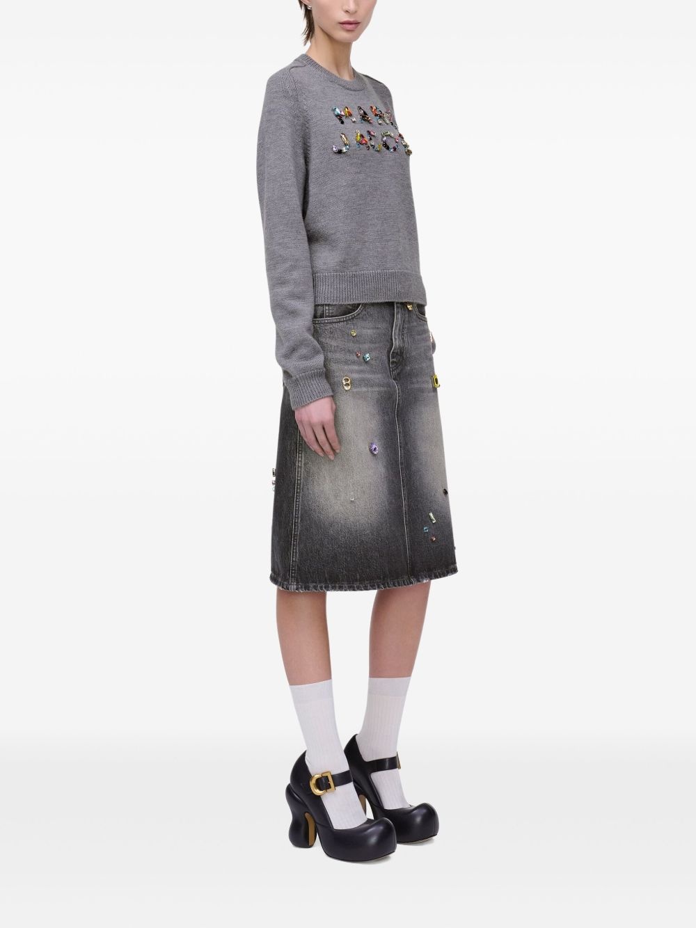 logo-embellished jumper - 2