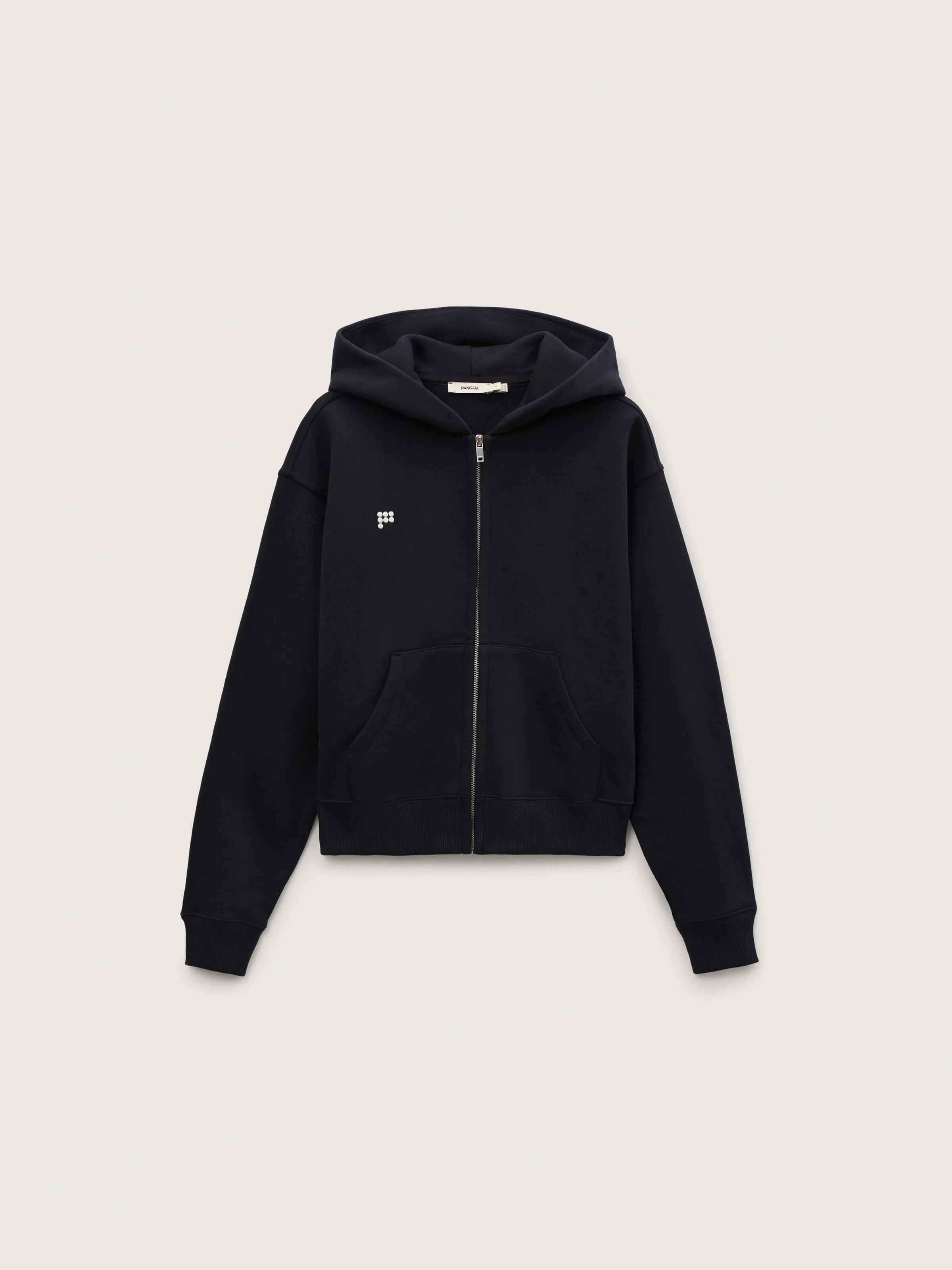 Womens Heavyweight Zip Up Hoodie - Black - 1