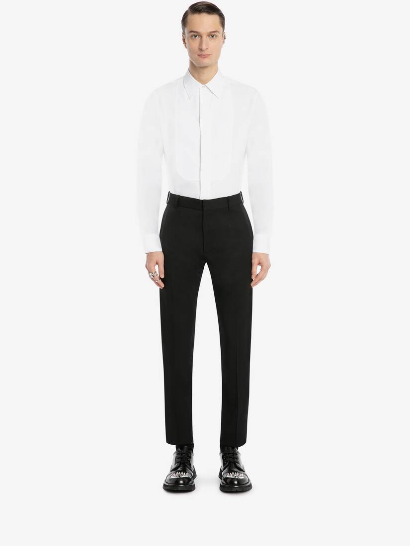 Tailored Cigarette Trousers in Black - 1