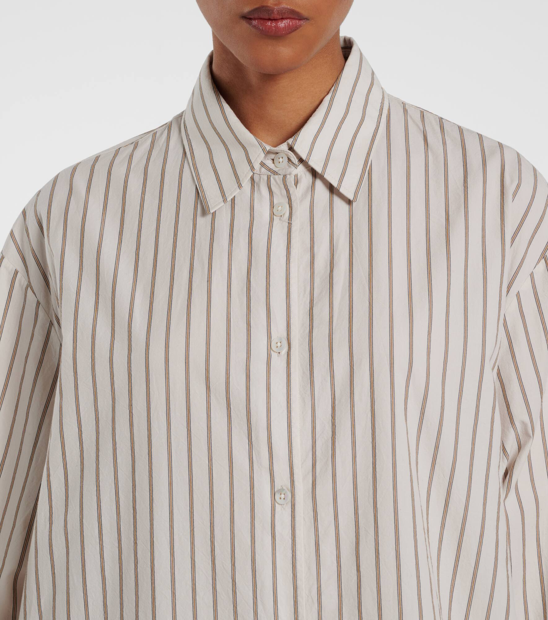 Chihiro striped cotton shirt dress - 4