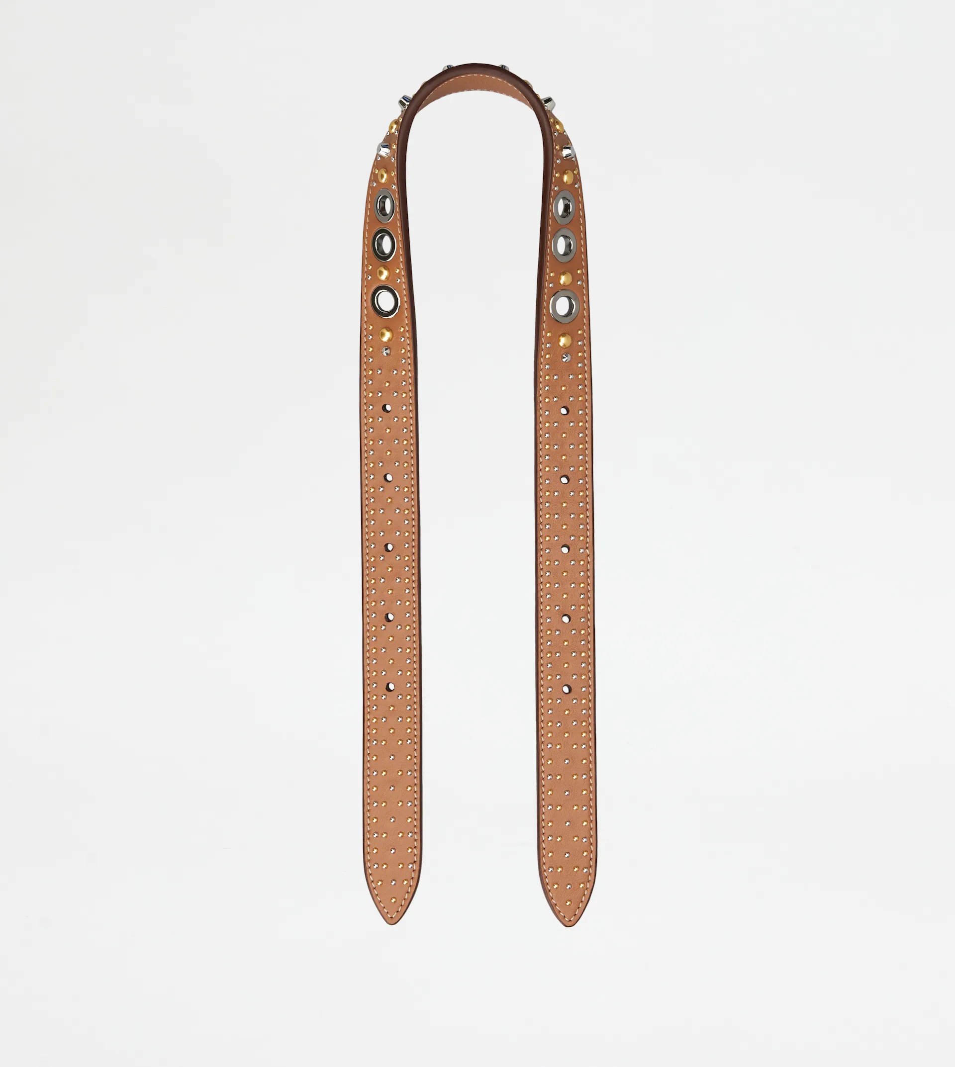 SHOULDER STRAP IN LEATHER - BROWN - 1