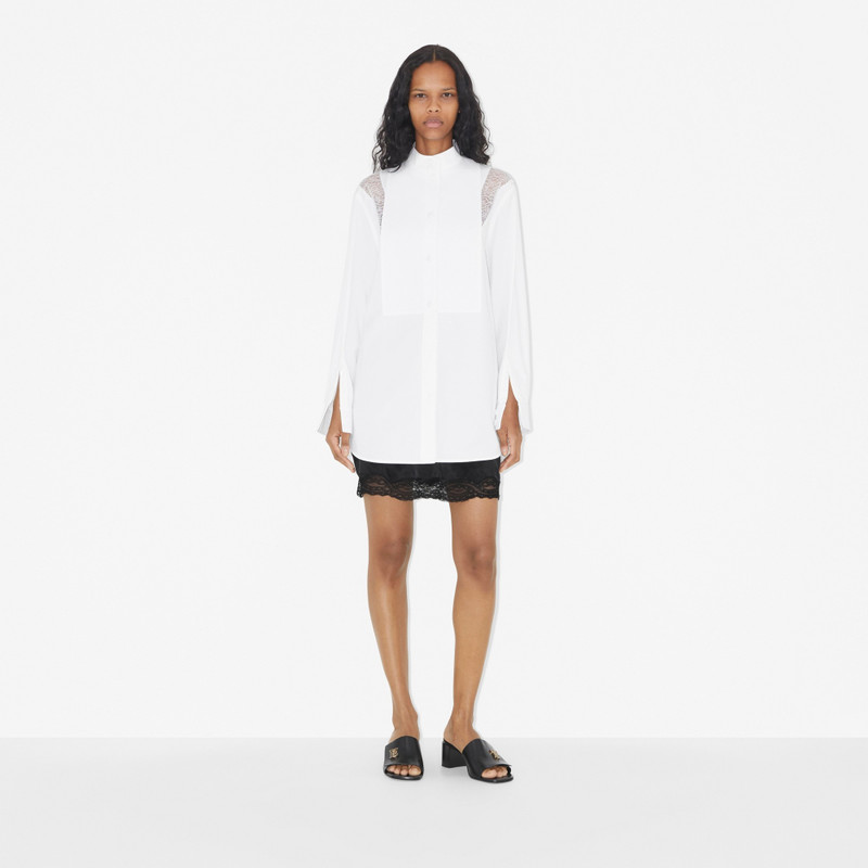 Burberry Lace Trim Cotton Shirt outlook