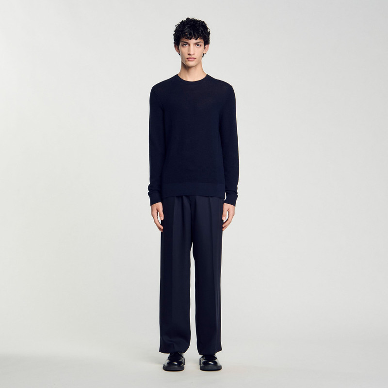 Sandro TEXTURED KNIT SWEATER outlook