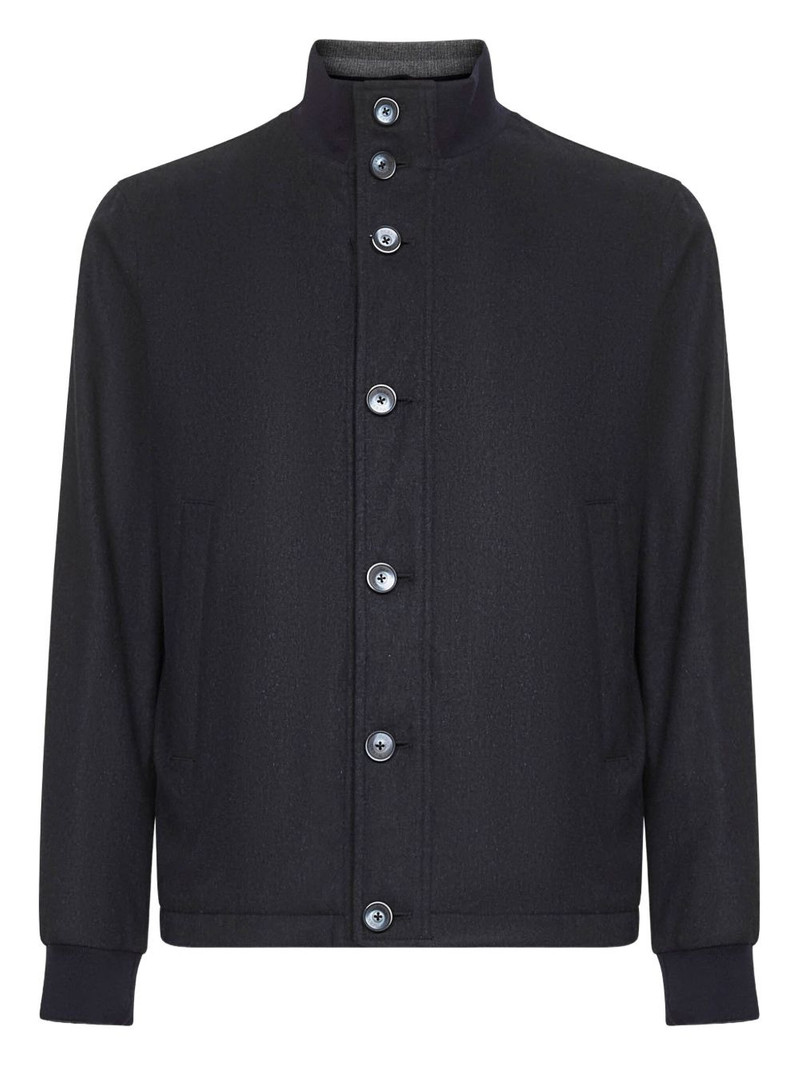 high-neck buttoned jacket 1