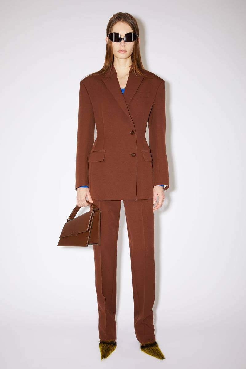 Acne Studios Distortion handbag - Chocolate brown outlook