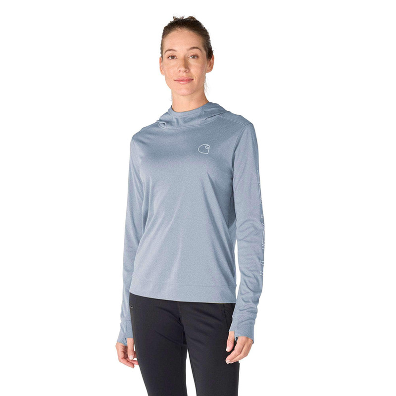 Women's Force Sun Defender™ Relaxed LS Logo Hoodie 1