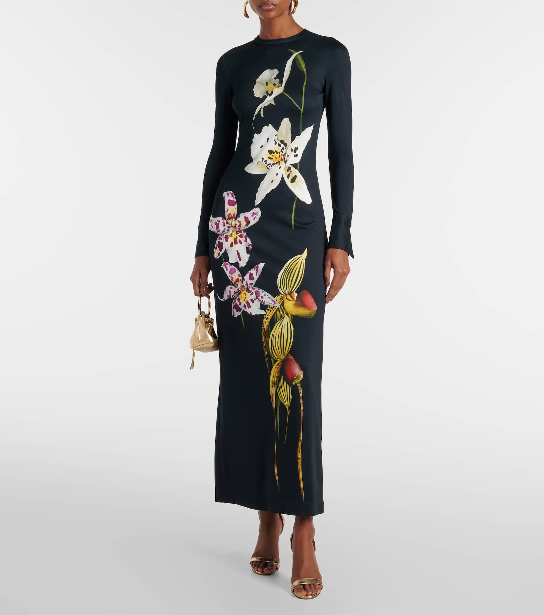 Floral jersey maxi dress - 2