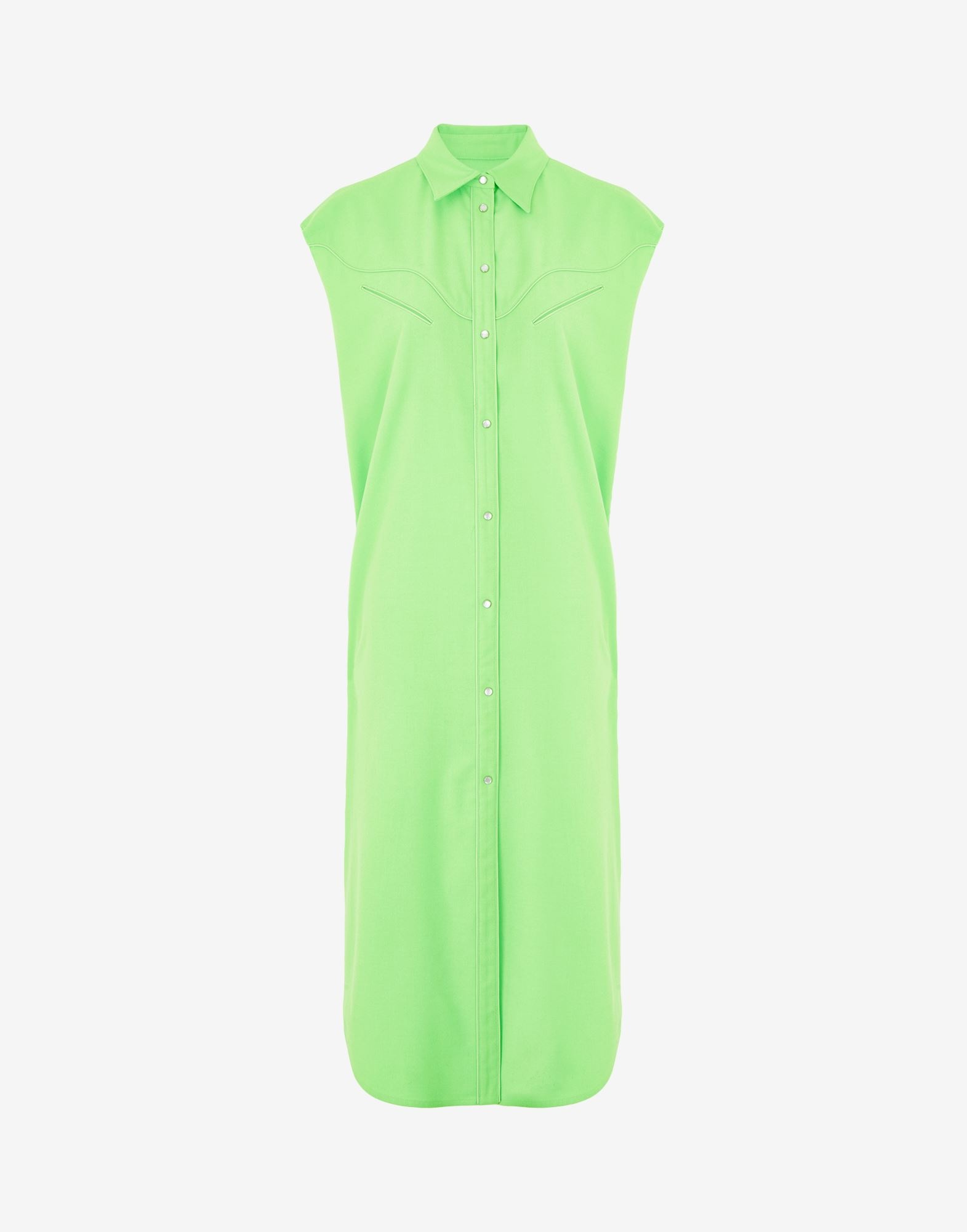 Western sleeveless shirt-dress - 1