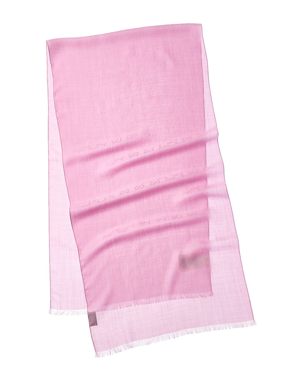 Gucci Logo Jacquard Wool & Silk-Blend Scarf - 1