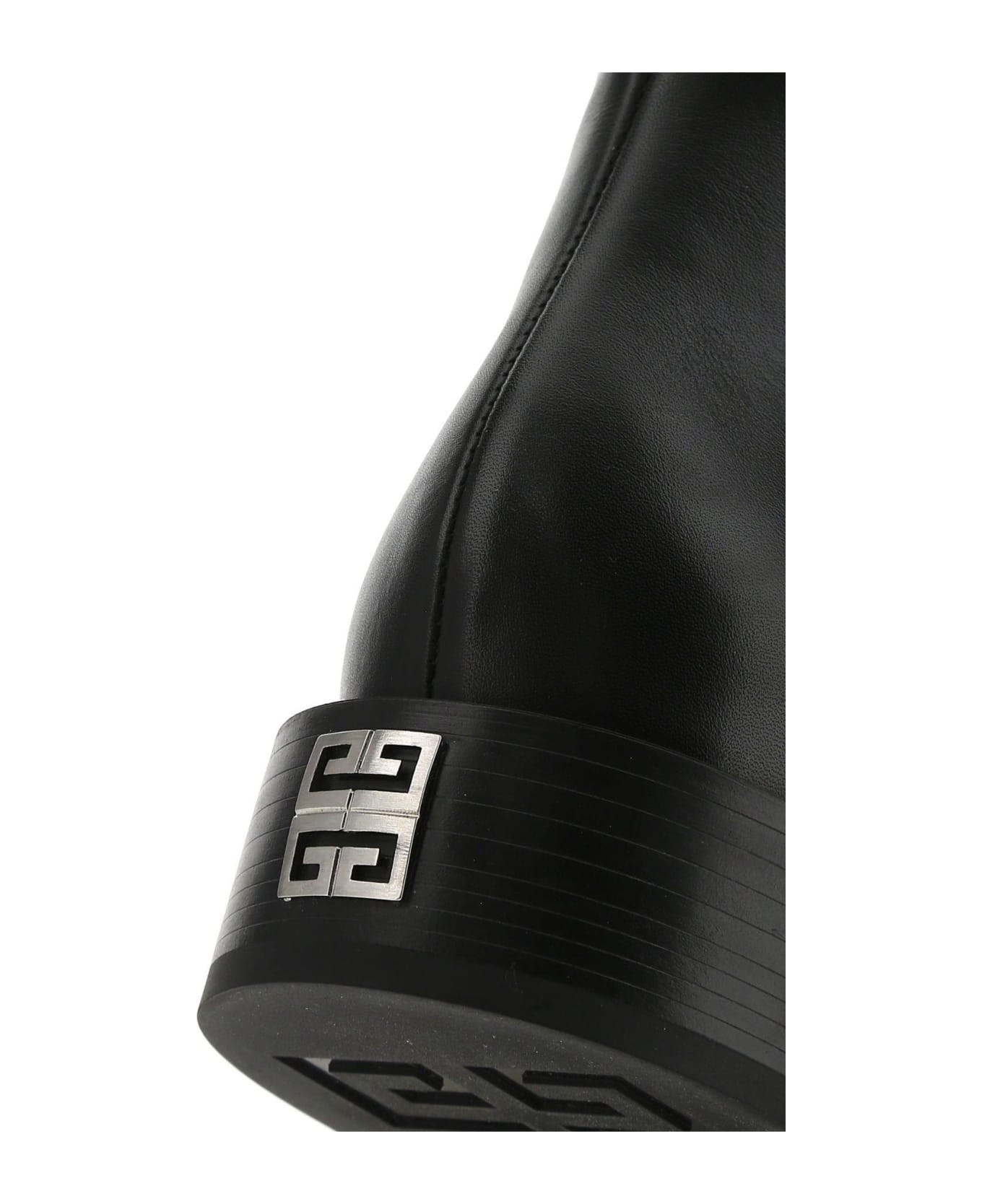 Black Leather Boots - 4