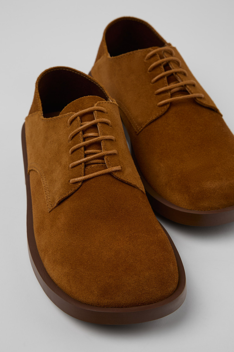 Brown Nubuck Men's Shoe. 2