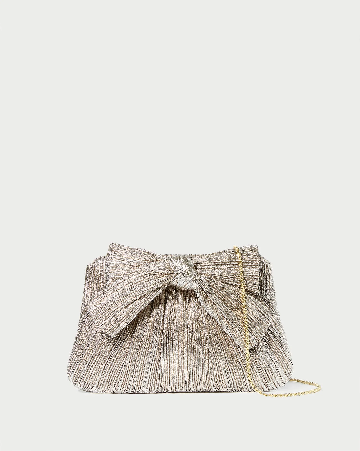Rayne Champagne Bow Clutch - 1