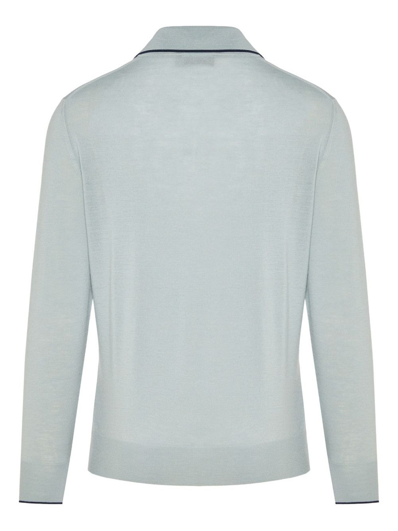 Canali long sleeve polo shirt outlook