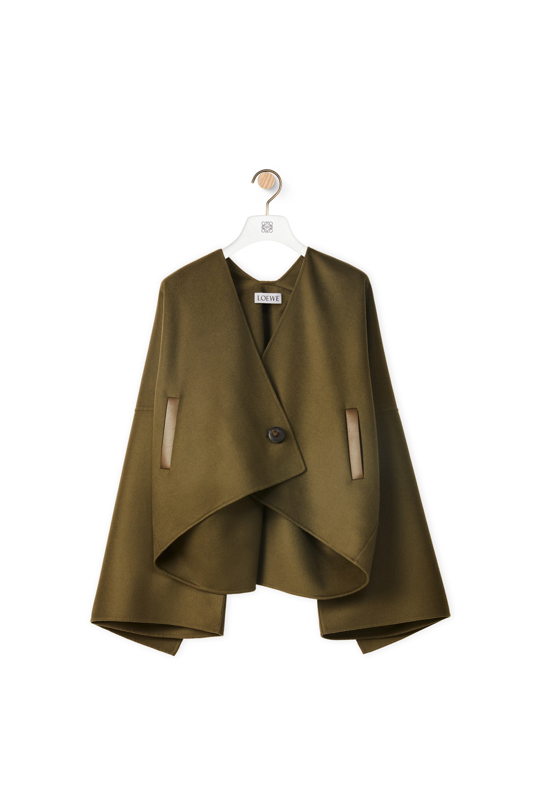 Cropped oversize jacket in wool and cashmere - 3