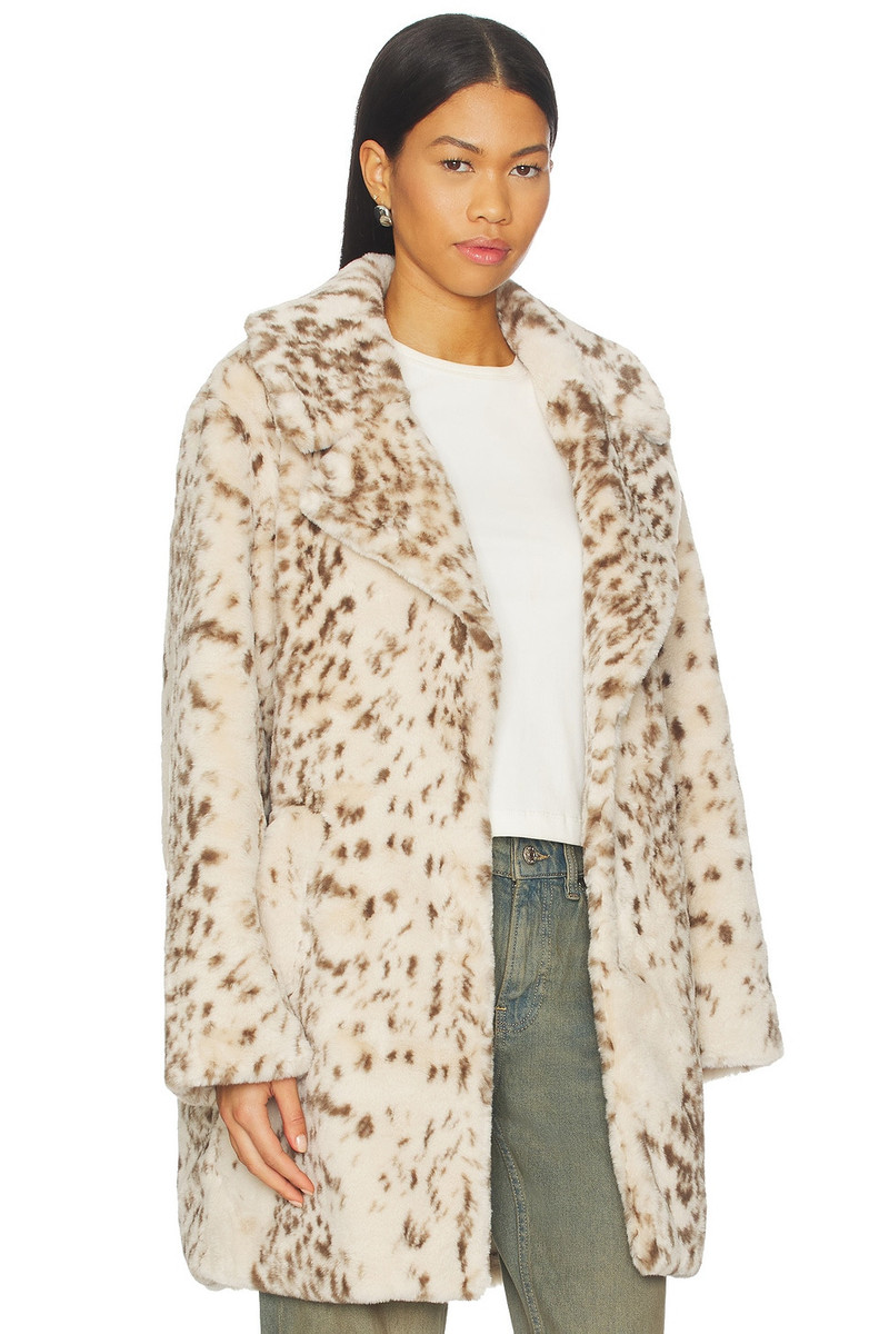 LAMARQUE Linnea Faux Fur Coat outlook