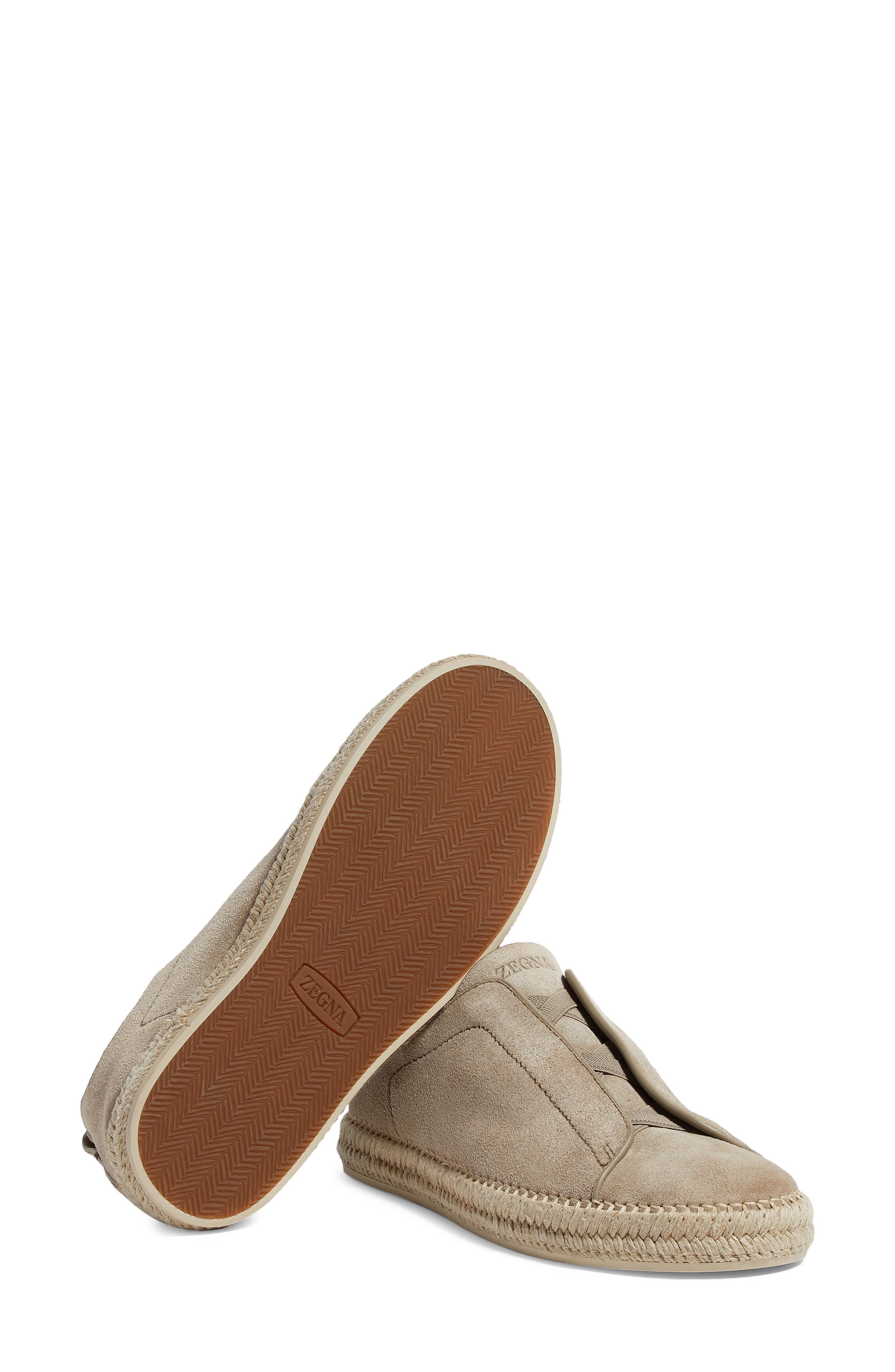 ZEGNA Triple Stitch™ Espadrille Slip-On Sneaker in Beige at Nordstrom - 4