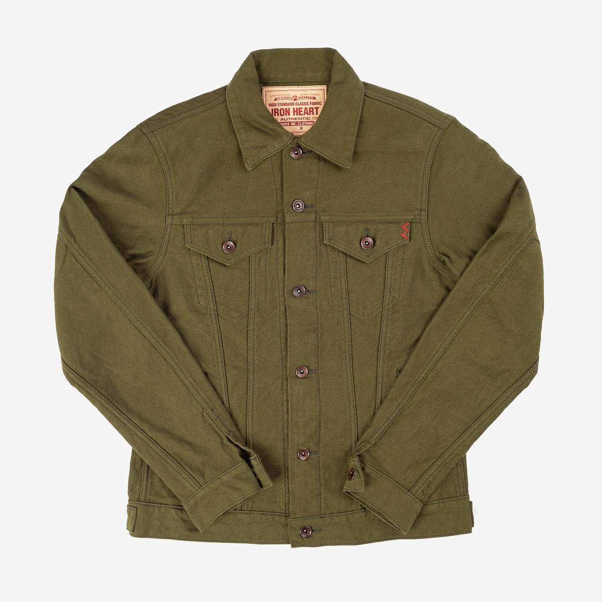 12oz Moleskin Modified Type III Jacket - Olive - 1