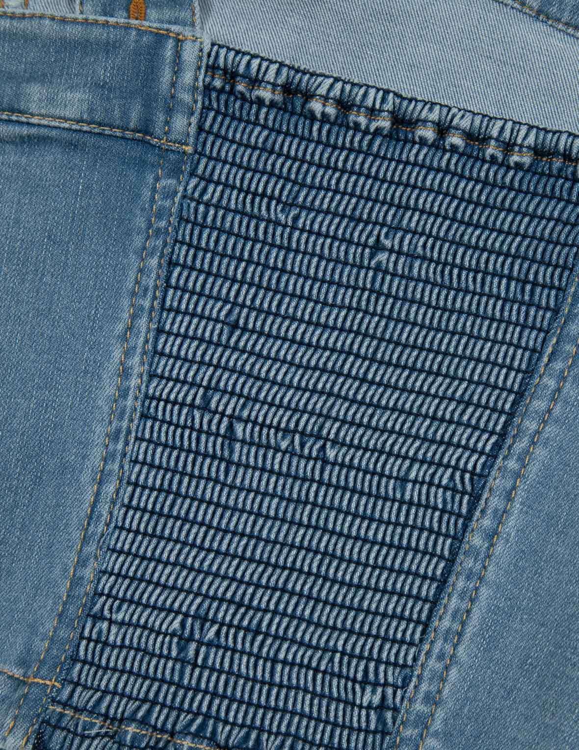 LOGO EMBROIDERY WASHED FASHION FIT DENIM VEST - 10