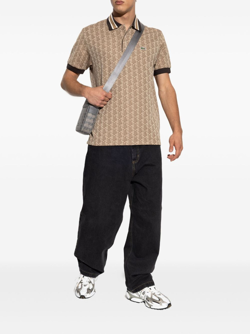 LACOSTE geometric-pattern polo shirt outlook