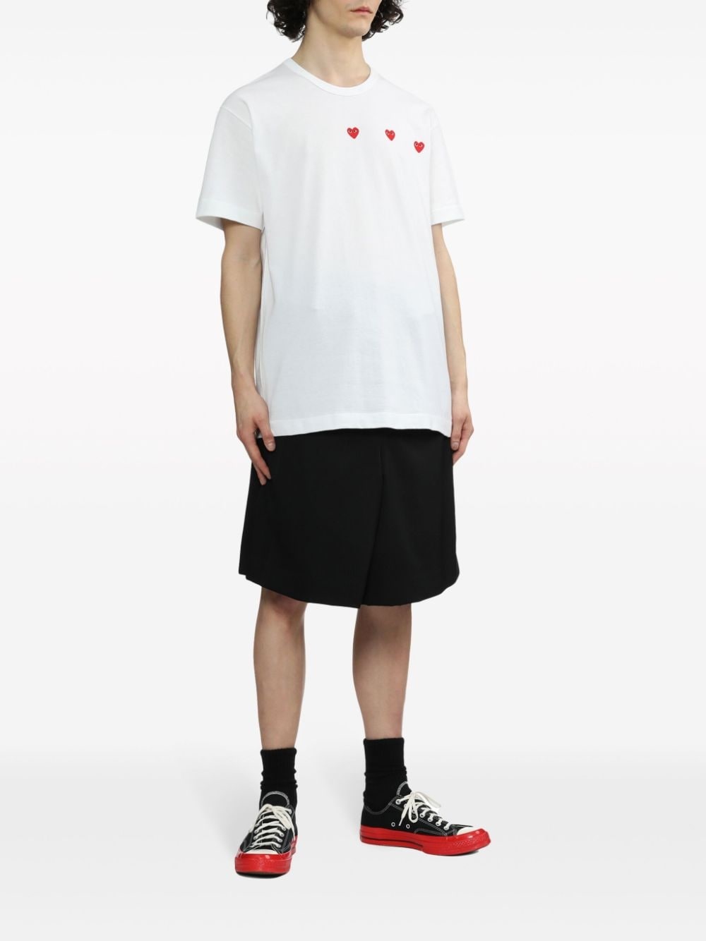Triple Hearts cotton T-shirt - 2