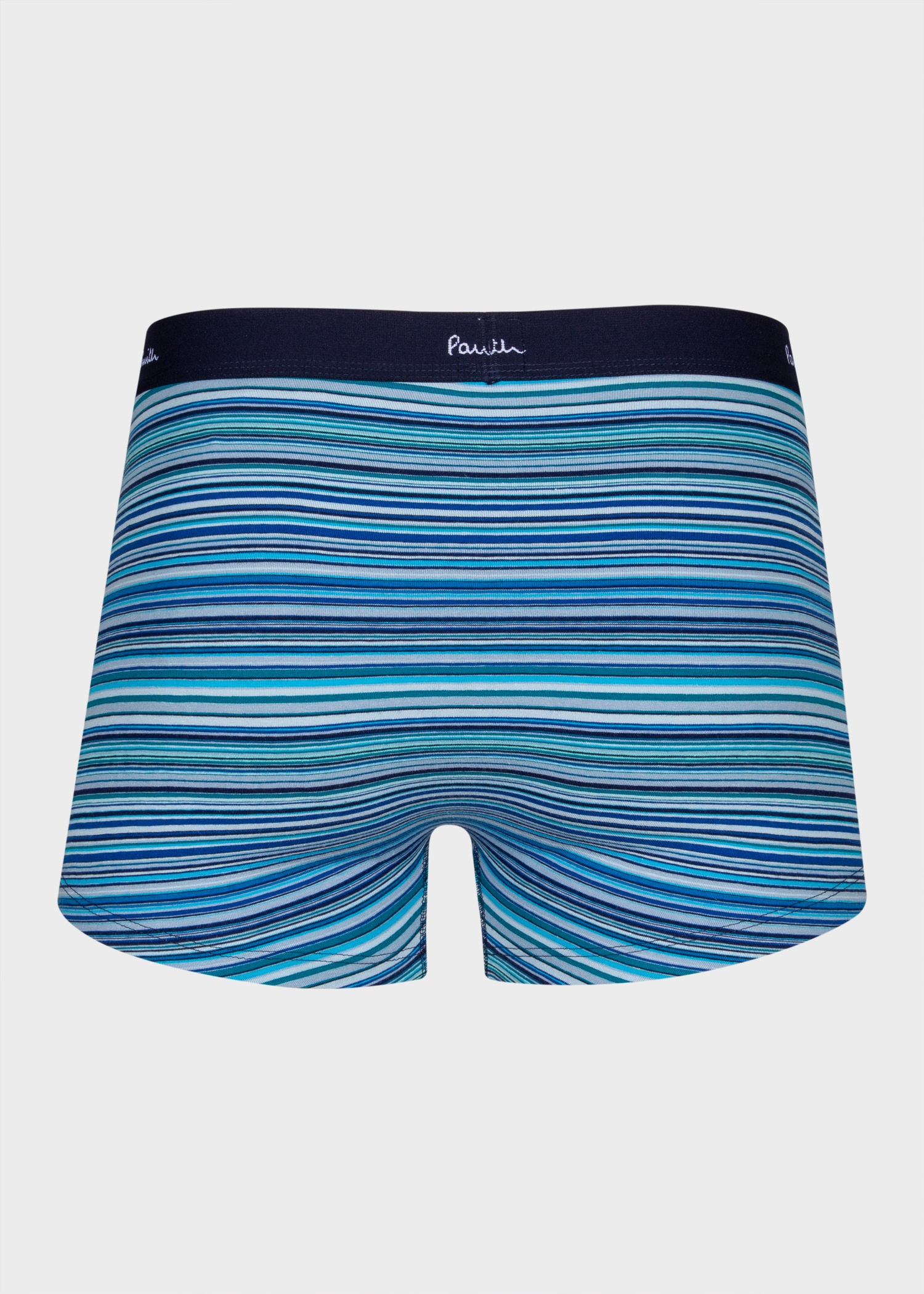 'Signature Stripe' and Plain Boxer Briefs Five Pack - 4