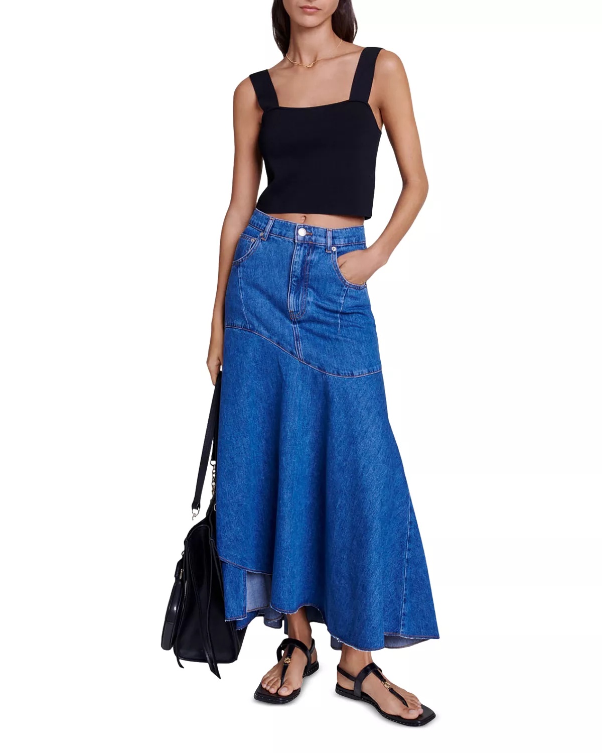 Jondulys Denim Maxi Skirt - 2