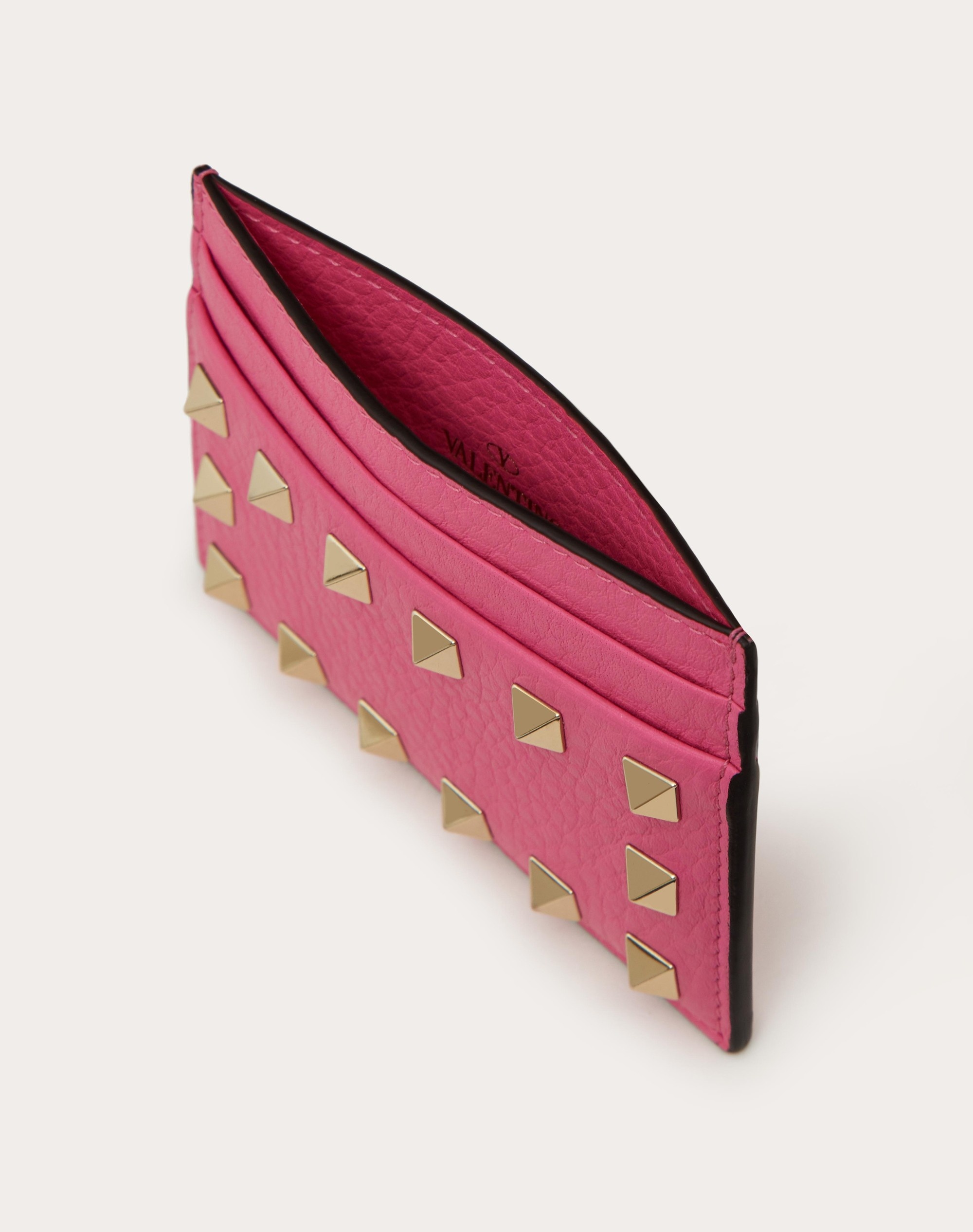 ROCKSTUD GRAINY CALFSKIN CARDHOLDER - 5