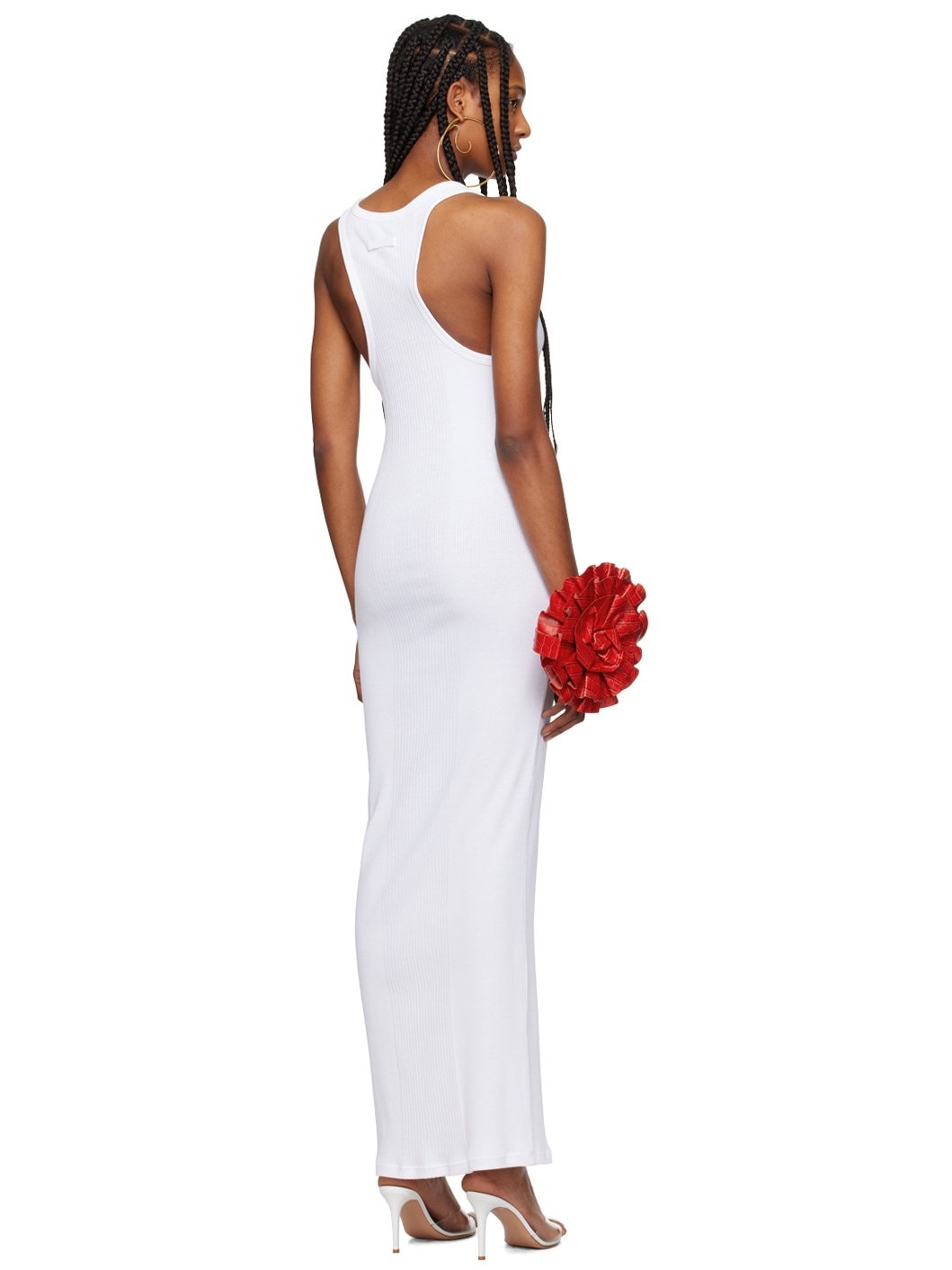 White 'The Strapped' Maxi Dress - 3