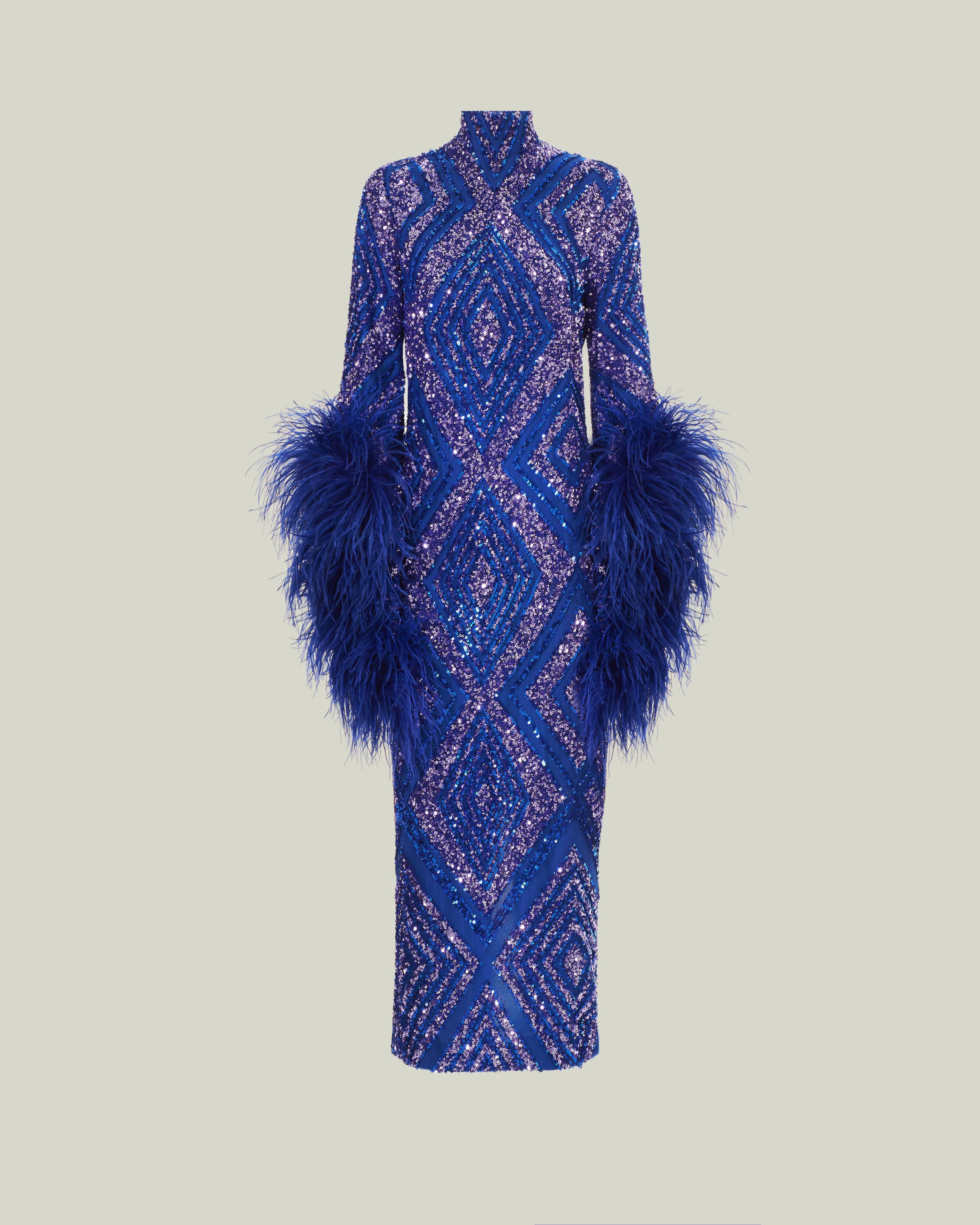 Del Rio Disco Dress in Royal Blue - 1