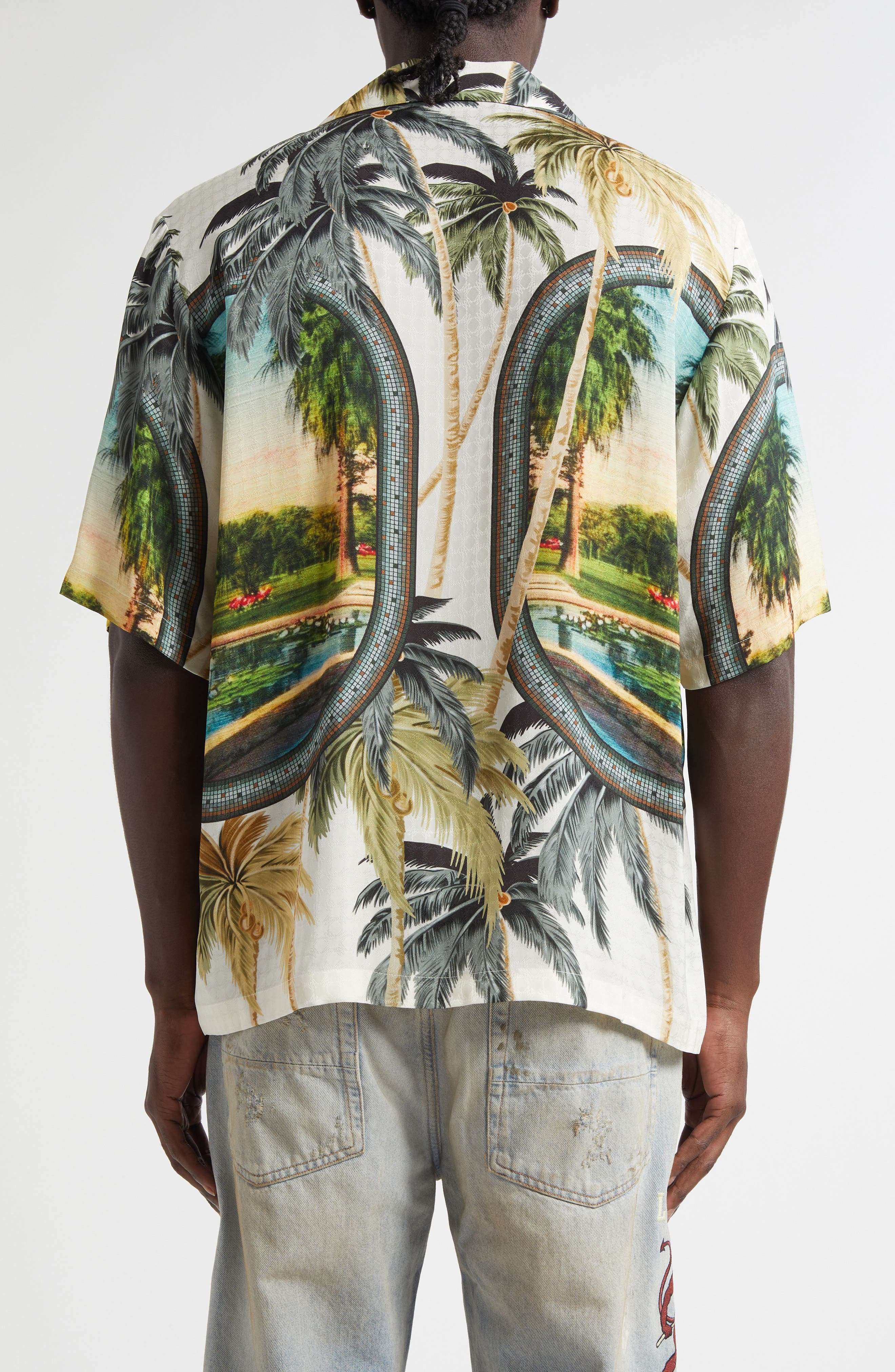 AMIRI Paradise Bowling Shirt in Multi at Nordstrom - 3