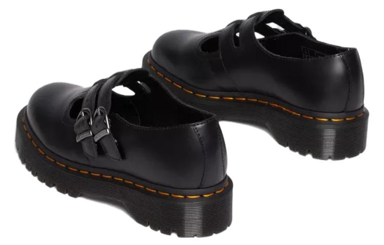 (WMNS) Dr. Martens 8065 II Bex Smooth Leather Platform Mary Jane 'Black' 30792001 - 6