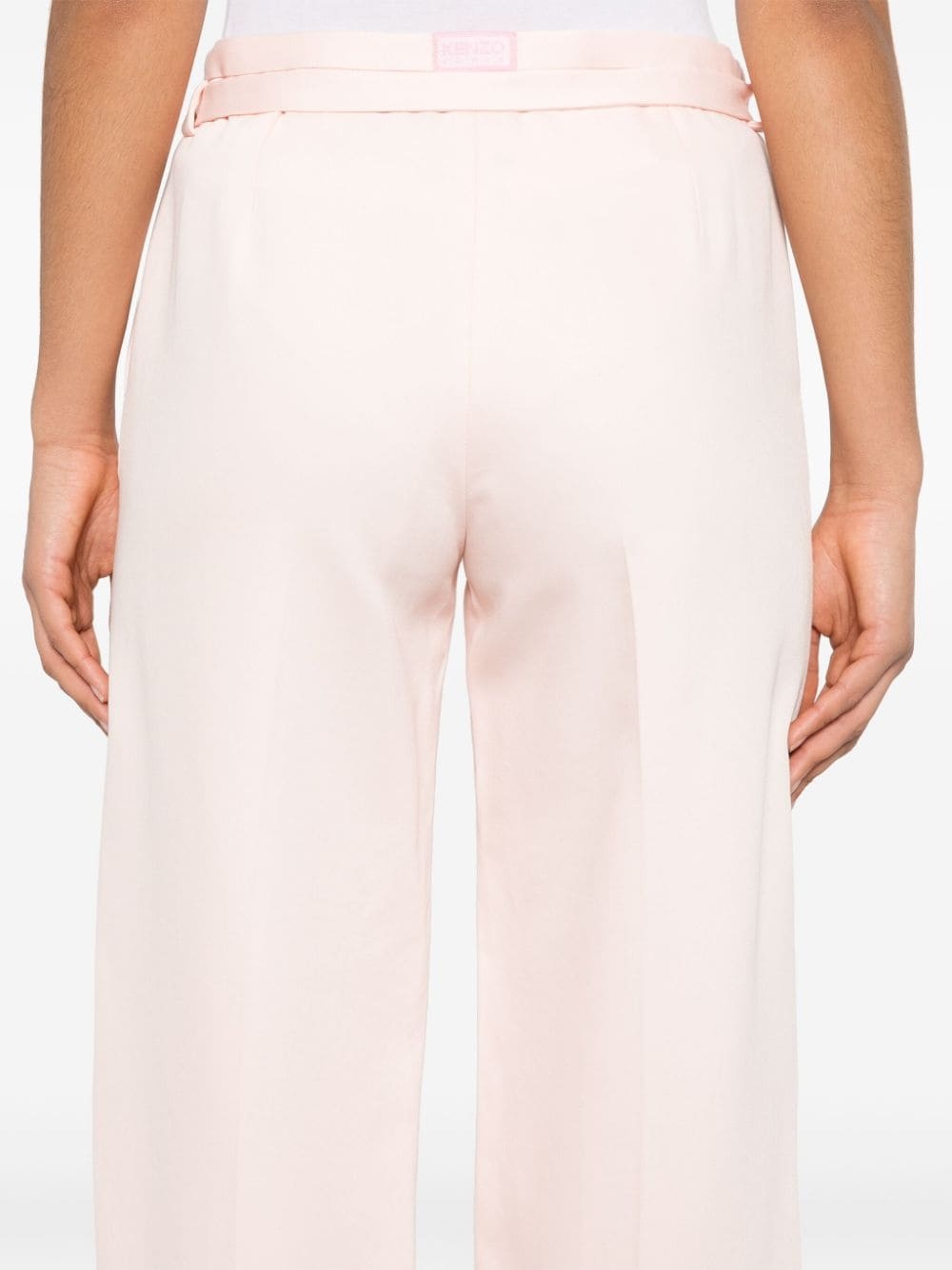 belted straight-leg trousers - 5
