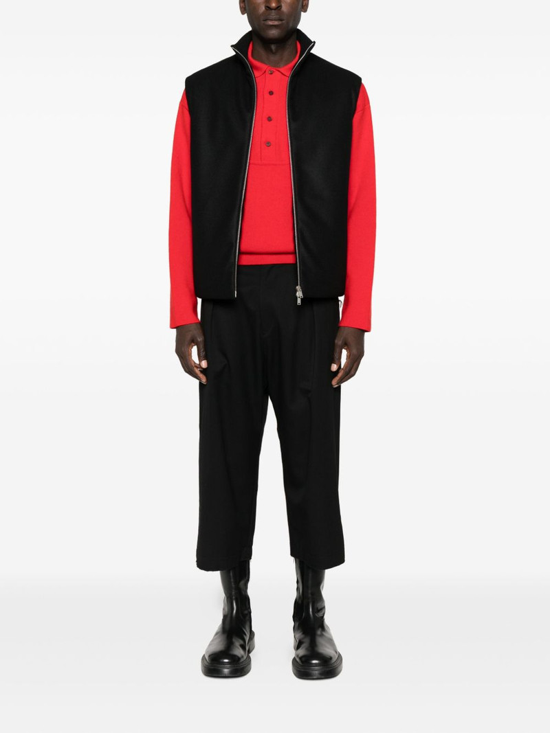 Jil Sander high-neck zip-front vest outlook