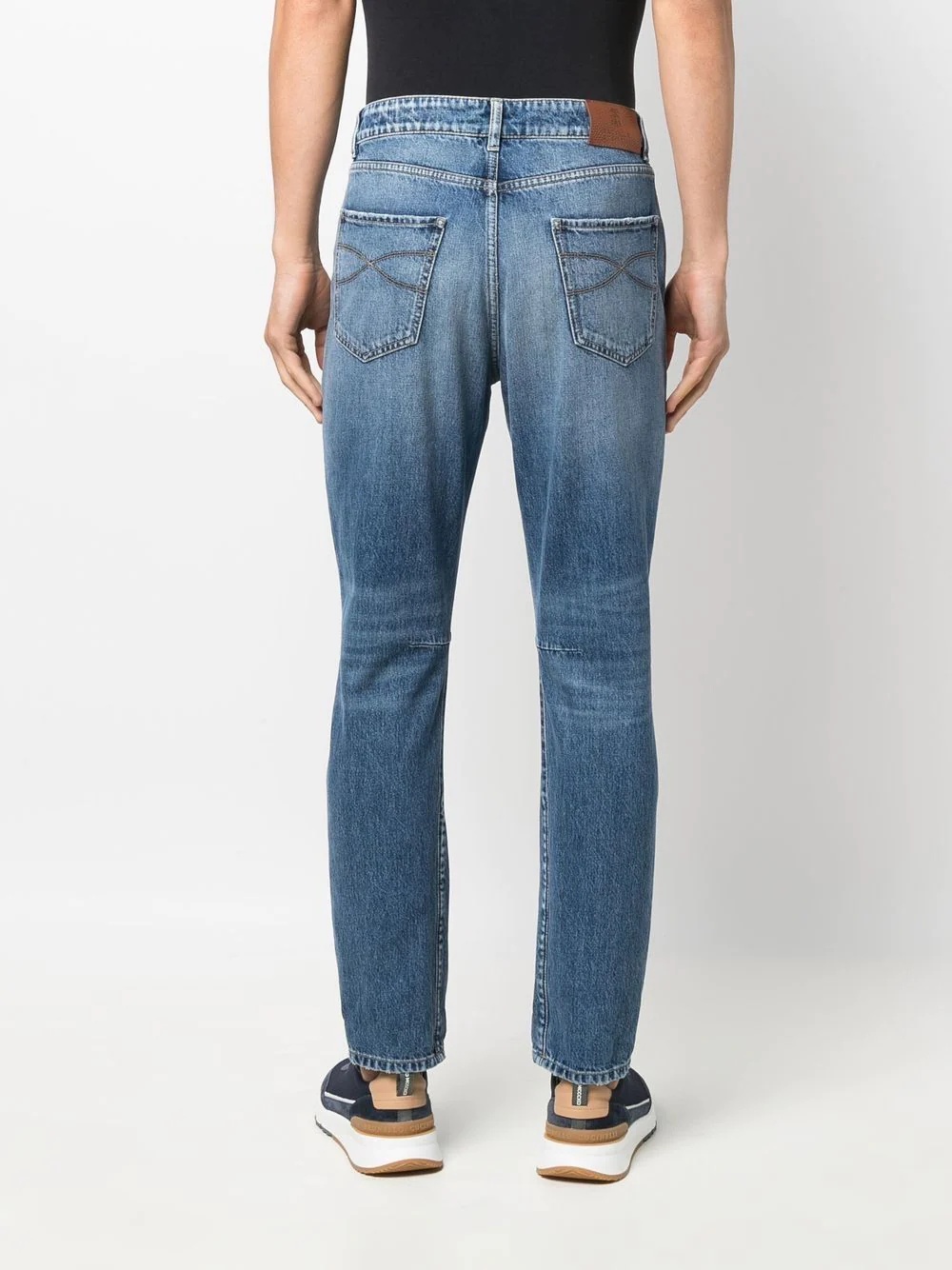 mid-rise straight-leg jeans - 4