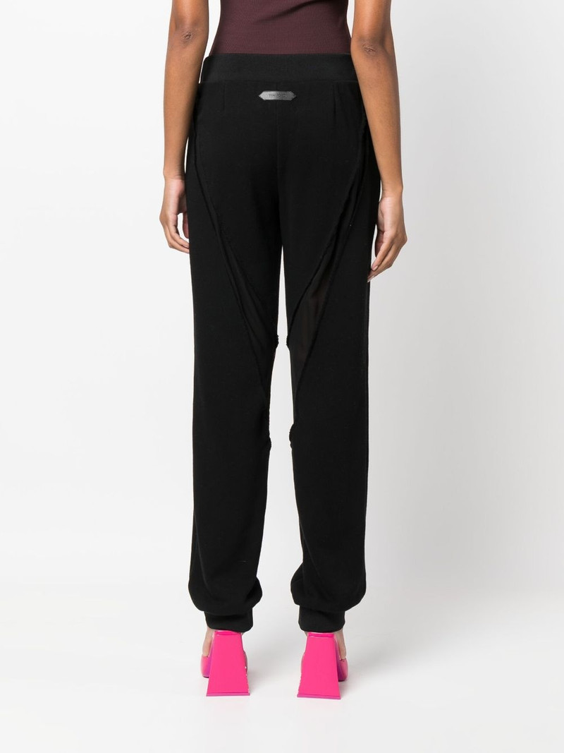 panelled cotton track pants 4