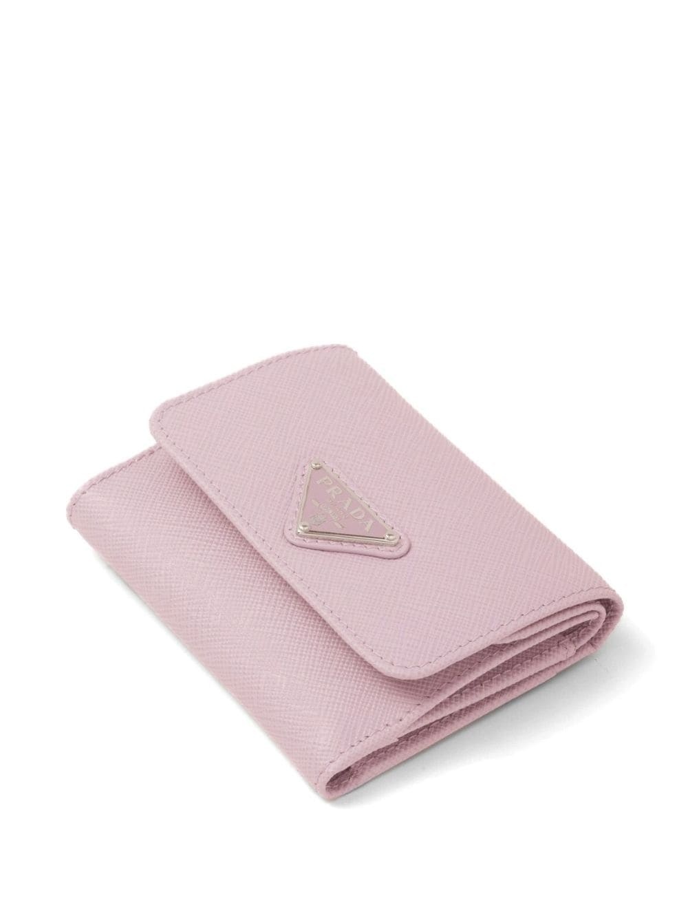 triangle-logo Saffiano leather wallet - 4