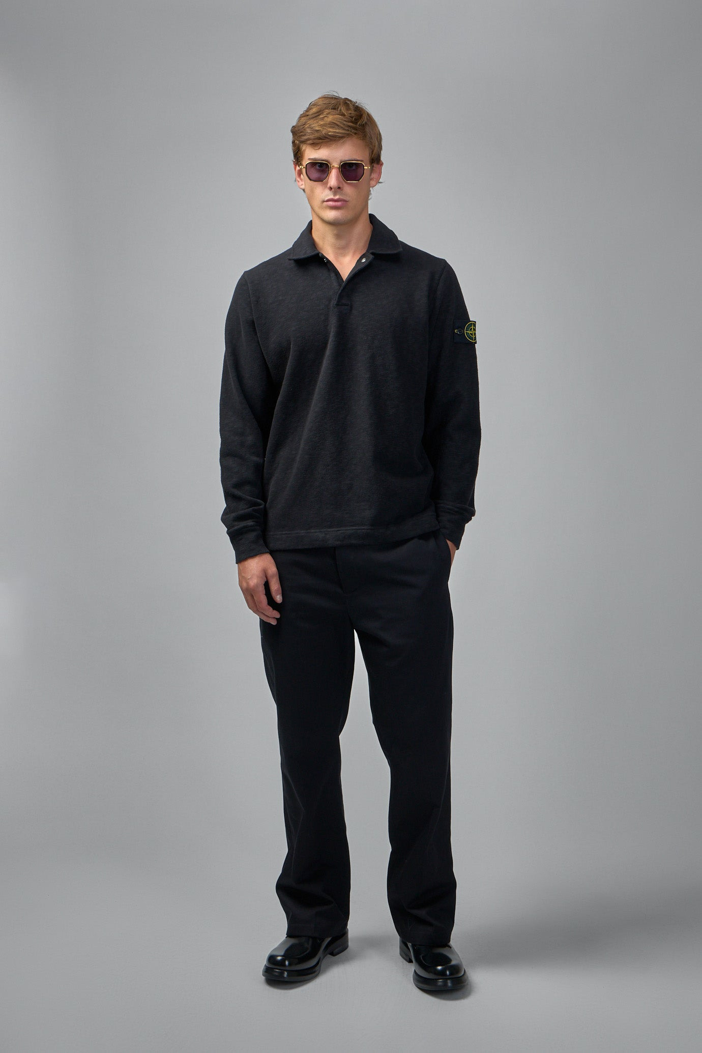 Long Sleeve Polo Shirt - 2