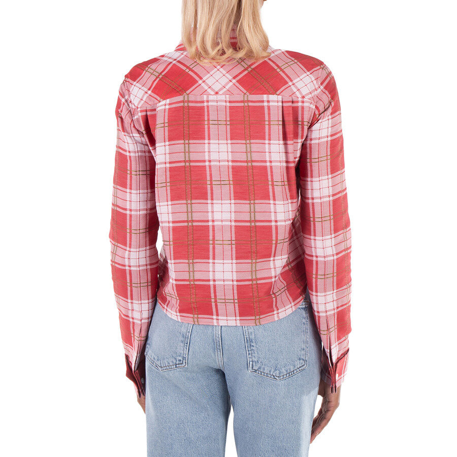 Loewe Check Pattern Long-Sleeved Shirt - 4