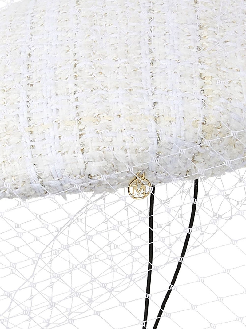 MAISON MICHEL Tess tweed beret outlook